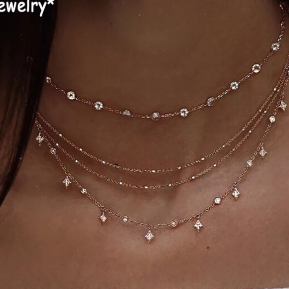 Nikkiwallflower Jewelry - *Lake* Layered Stone Necklace